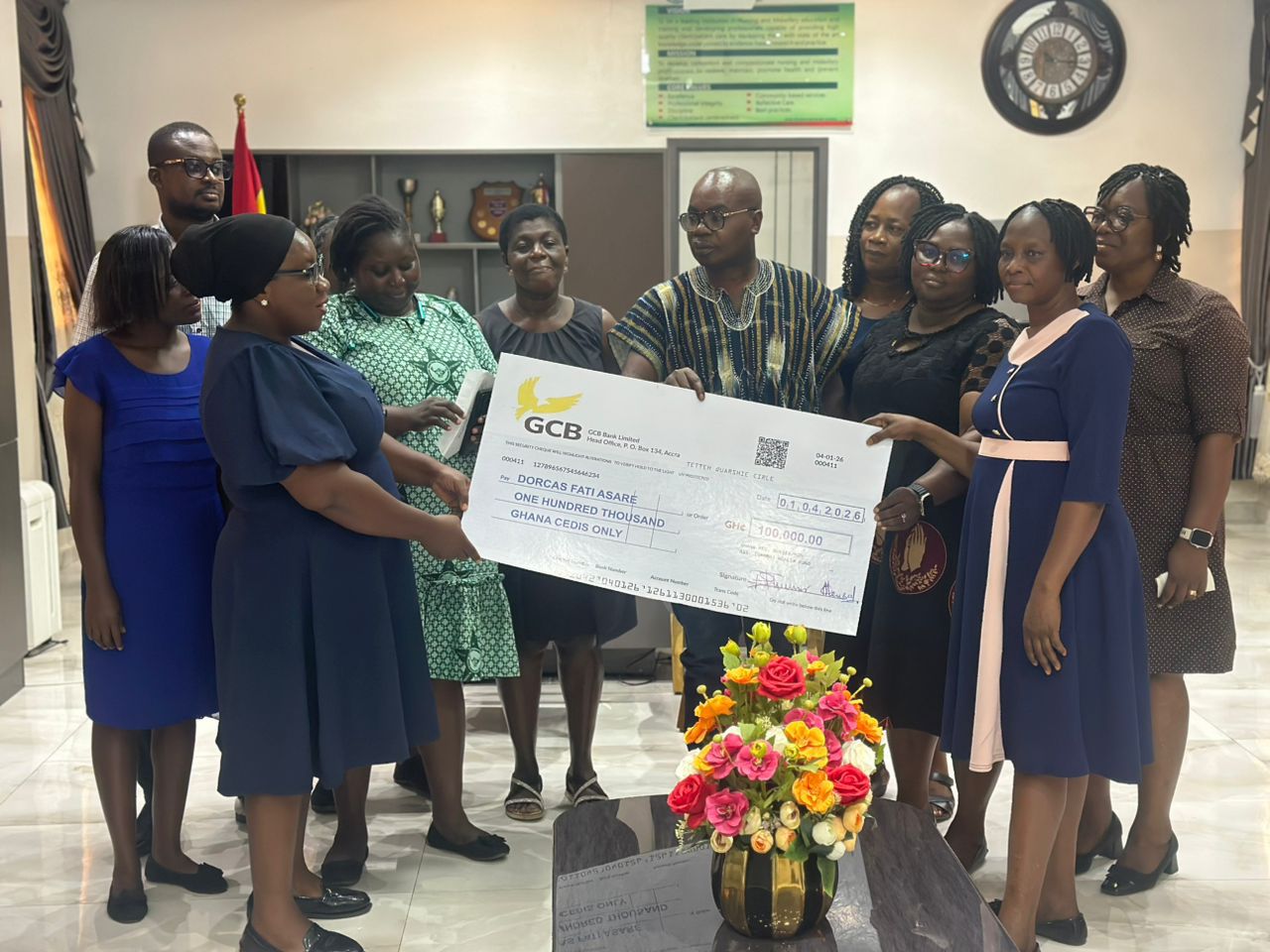 Ashanti Region: Four Nurses Receive Major Health & Welfare Support From GRNMA
