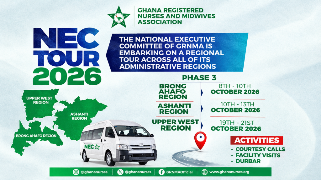 GRNMA NEC Tour 2026, Phase 3 regional tour schedule